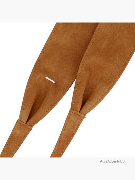 Wide Faux Leather Obi Belt with Lace Closure, 3.5\